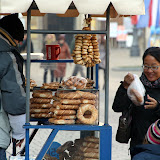 Obwarzanek is a popular snack in Krakow.