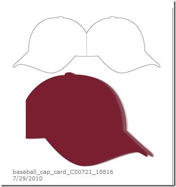 Baseball cap card