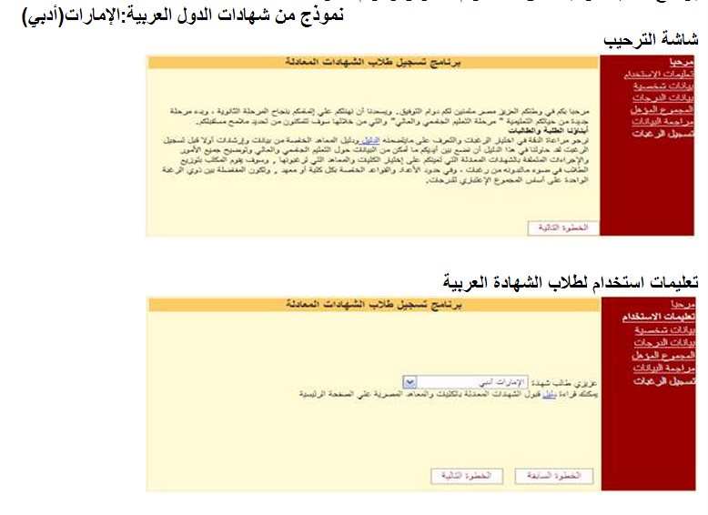 التنسيق الالكتروني لطلاب الشهادات المعادلة 2013 إرشادات وتعليمات يجب اتباعها - اخبار وطني