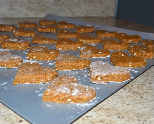 homemade dog biscuits ready to bake