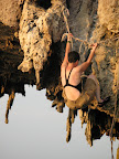 Trying to get on the climb
