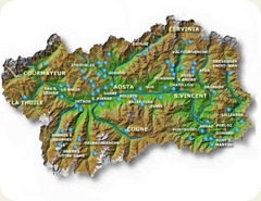 valle d'aosta map valle d'aosta map