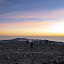 Hikers on the summit for sunrise