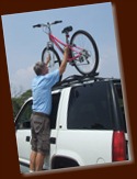 unloading bikes unloading bikes