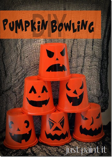 DIY Pumpkin Bowling