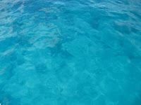 clear, beautiful, WARM Caribbean water