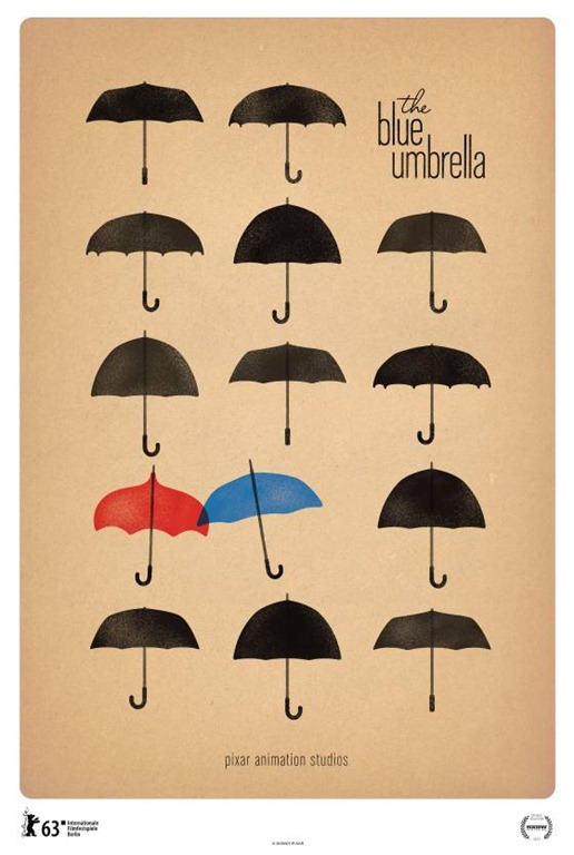 The Blue Umbrella Poster