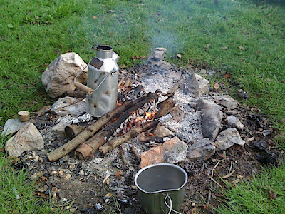 Kelly Kettle brewing up a Tea