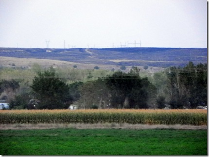The black hill is evidence of a recent fire here. The black hill is evidence of a recent fire here.