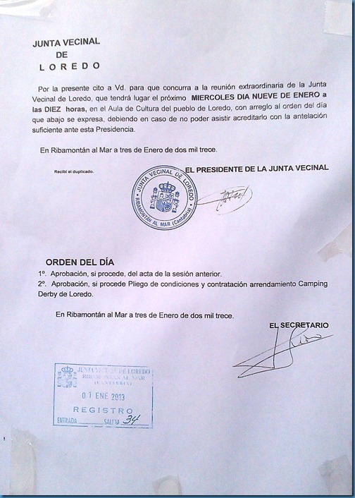 carta junta