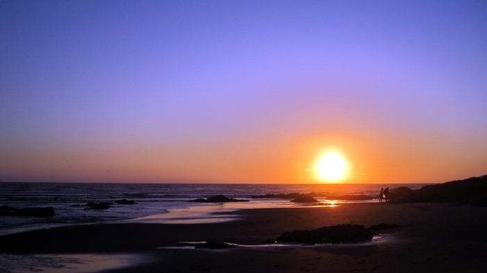 Sunset in Lincoln City Oregon