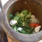 Put it all together and use a Haitian mortar and pestel