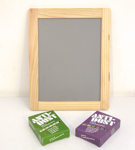 This chalkboard set is ideal for any bustling summer house. You can use it to make out farmers' market lists or write messages to guests. (brookfarmgeneralstore.com) This chalkboard set is ideal for any bustling summer house. You can use it to make out farmers' market lists or write messages to guests. (brookfarmgeneralstore.com)