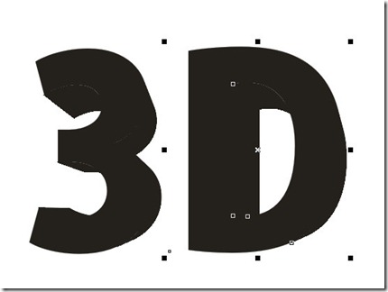 3D Text Corel Draw