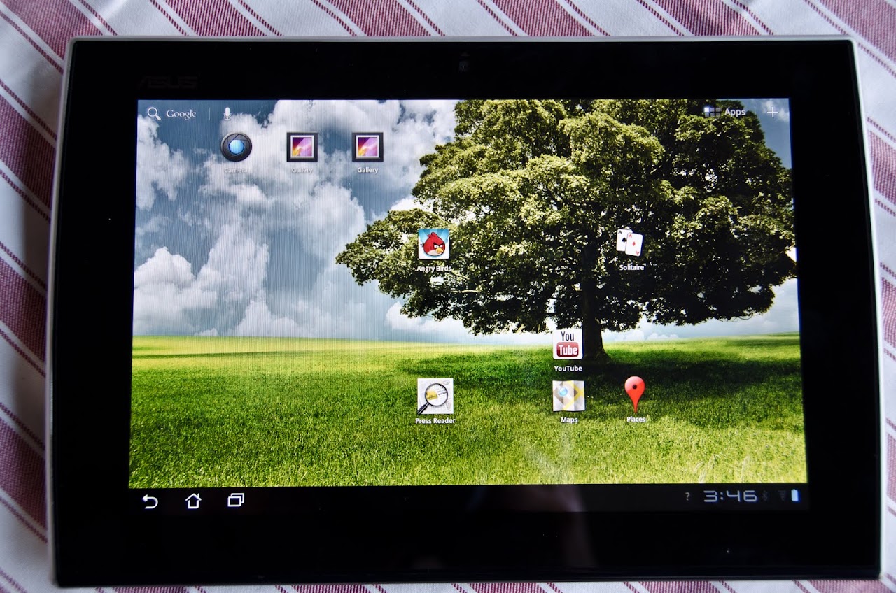 Slider when it's in tablet form
