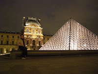 Louvre at night
