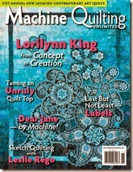 Machine Quilting Unlimited Cover, November 2013 MQU-13-11-Nov-Cover-285x370