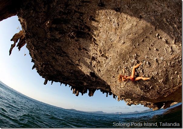 Soloing Poda Island, Tailandia