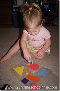 Toddler My Shapes Placemat Toddler My Shapes Placemat