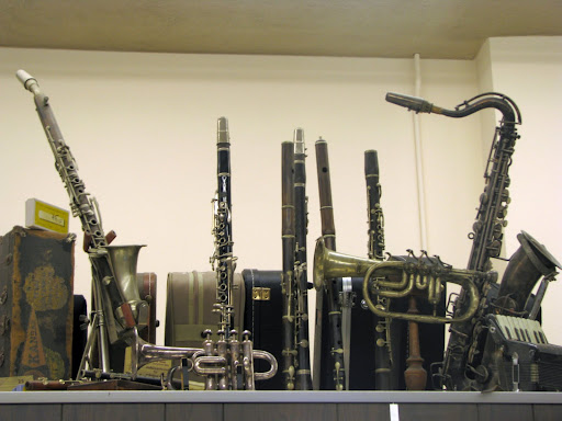 On display at Hoover are many vintage instruments, including some that are no longer made. (Photo credit: Rebekah Clark)