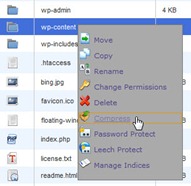 Mengkompresi folder di File Manager cPanel