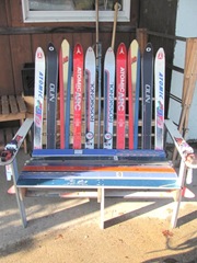 11.2011 Maine chair made from skis 11.2011 Maine chair made from skis