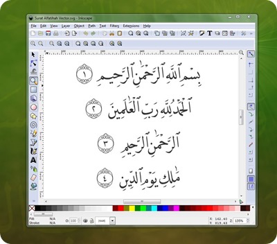 Free Download Surat Al Fatihah Naskh Vector Free Download Surat Al Fatihah Naskh Vector