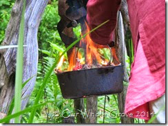 pink and fire and cracks in the cauldron