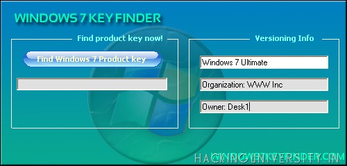 Windows 7 
Key Finder Download