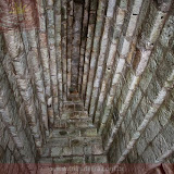 Teto de uma piramide - Parque Arqueológico Copán - Copán Ruinas - Honduras