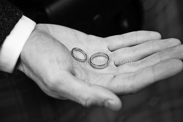 rings at scottish wedding