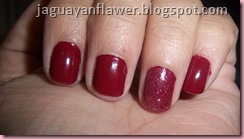 Mani Rojo Purpurina