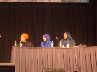 Laila Muhammad (WD Muhammad's daughter), Dr. Ingrid Mattson (President ISNA) and Asma Mirza (President MSA National)