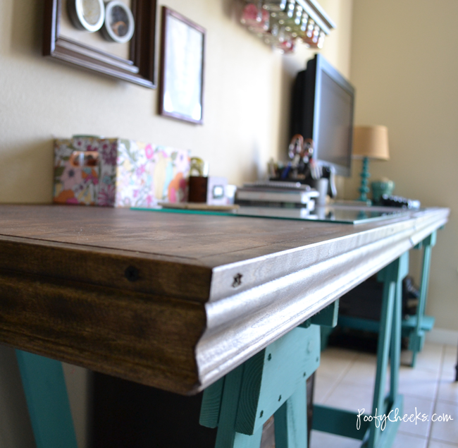 Sawhorse Craft Desk by Poofy Cheeks