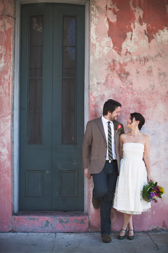 Before their Saturday afternoon ceremony, Kyle and Tammany roamed the French Quarter and had their photog snap pics whenever they happened upon cool architecture. Before their Saturday afternoon ceremony, Kyle and Tammany roamed the French Quarter and had their photog snap pics whenever they happened upon cool architecture.