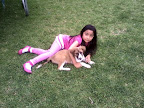 en el parque con parte de la familia