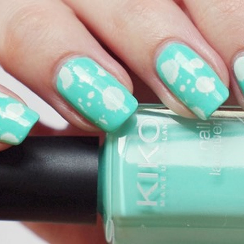 [Nail Art] Kiko–Mint Milk mit Stamping