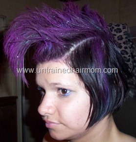 purple faux hawk halloween hair purple faux hawk halloween hair