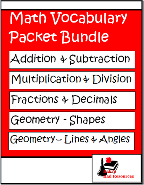 Teachers are Heroes Sale at Teachers Pay Teachers means 28% off of a HUGE selection of quality teaching resources from Raki's Rad Resources including math vocabulary bundle.