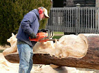 Just Carving A Tree.