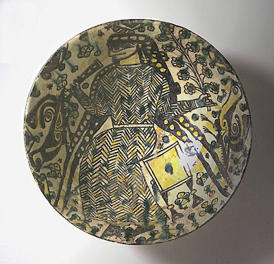 Bowl Iran, Nishapur Bowl, 10th century Ceramic; Vessel, Earthenware, buff slip, underglaze slip-painted, 3 1/4 x 9 in. (8.26 x 22.86 cm) The Nasli M. Heeramaneck Collection, gift of Joan Palevsky (M.73.5.203) Art of the Middle East: Islamic Department.