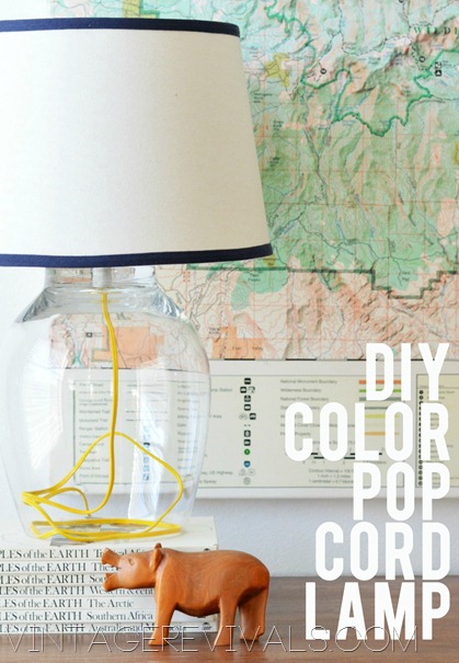 DIY Color Pop Cord Lamp Tutorial