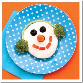 snowman bagels