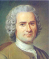 c0 Jean-Jacques Rousseau, author of The Social Contract and an early and very large influence on my political beliefs. His "Reveries" are wonderful if you get a chance to read them; very short.