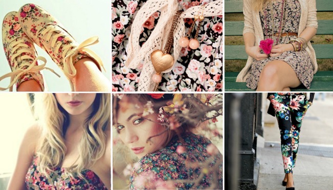 Estampa floral para alegrar o Inverno: Confira as dicas de compras e achados. moda floral estampas inverno