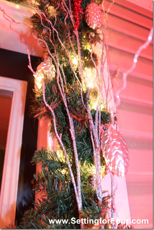 Christmas Entryway from Setting for Four #christmas #entryway #holiday #outdoor