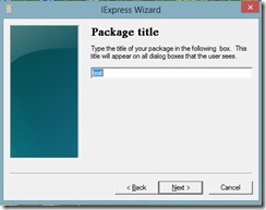 pack name in iexpress pack name in iexpress