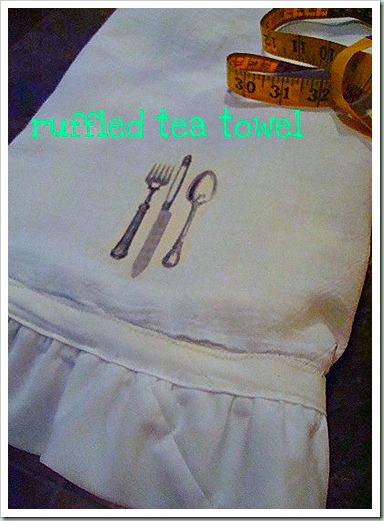 northern cottage ruffled tea towel