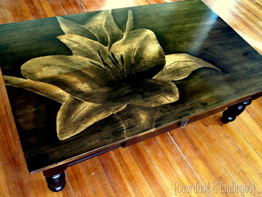 stain wood furniture black