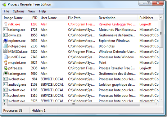 Process Revealer Free Edition